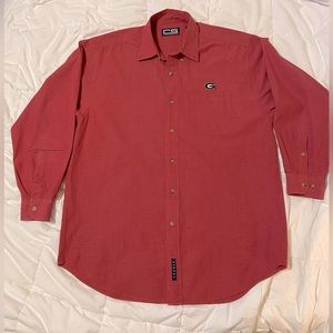 Georgia Bulldog long sleeve button down dress shirt (Crable Sportswear)